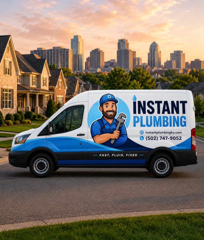 Instant Plumbing service van — Louisville KY